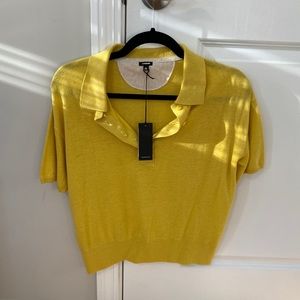 MONROW NWT Polo Sweater Top